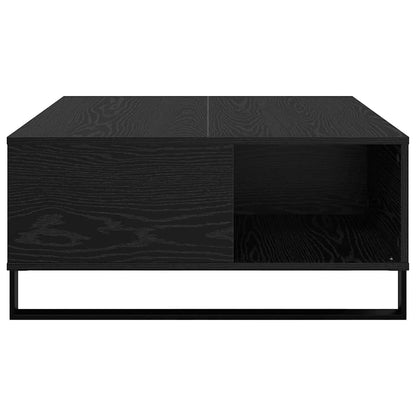 vidaXL Couchtisch Schwarz Eichen-Optik 80 x 80 x 36,5 cm Holzwerkstoff