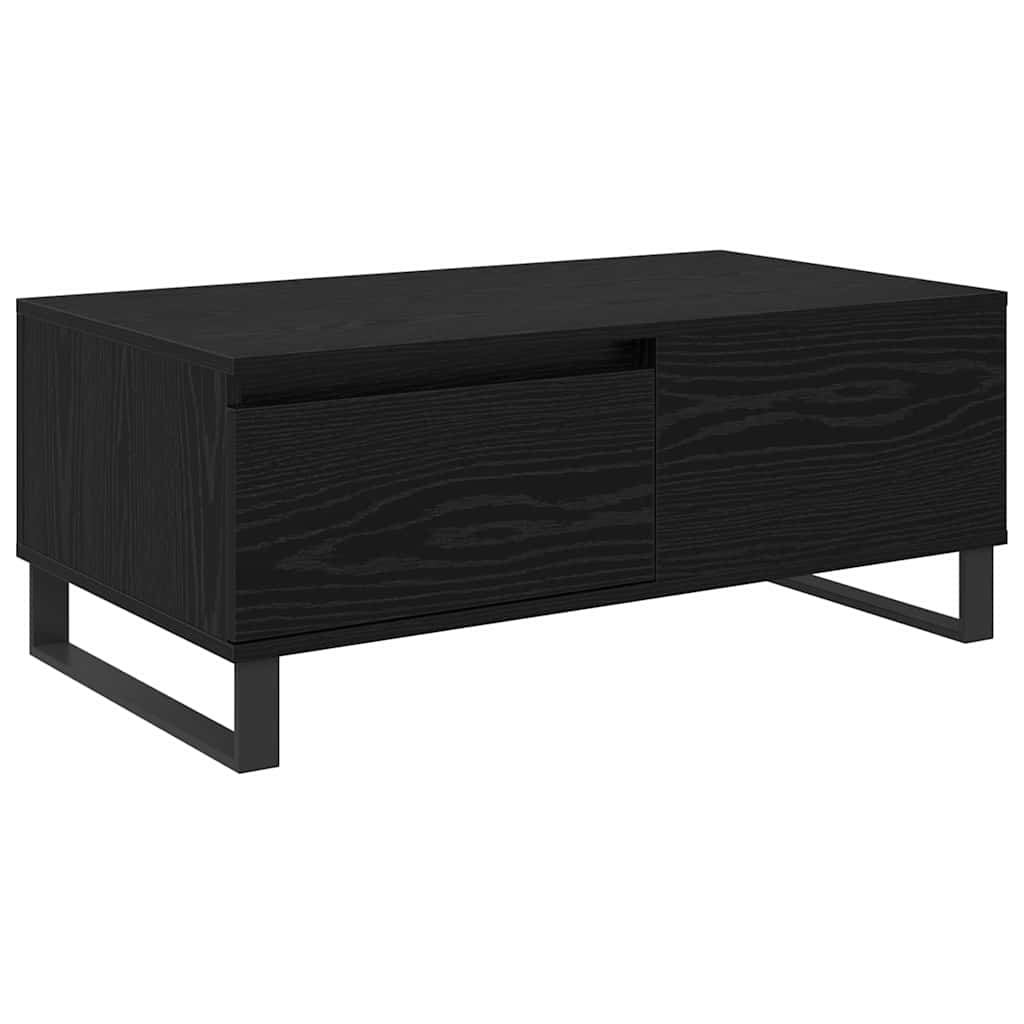 Couchtisch Schwarz Eichen-Optik 90 x 50 x 36,5 cm Holzwerkstoff