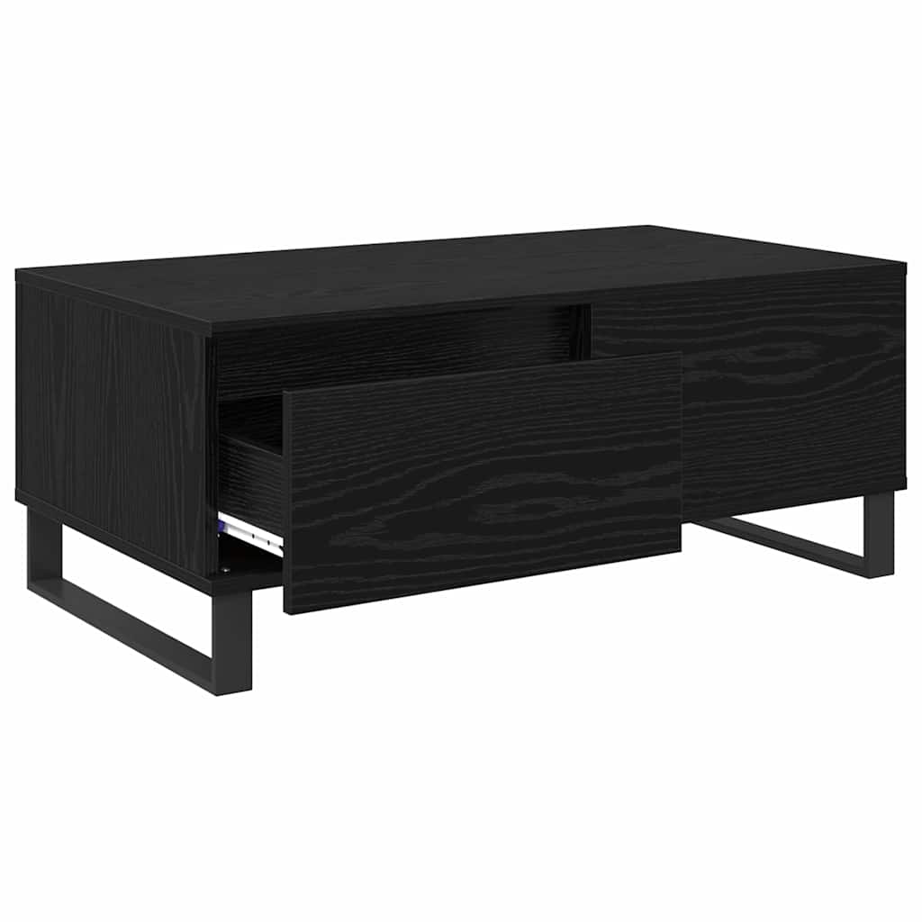 Couchtisch Schwarz Eichen-Optik 90 x 50 x 36,5 cm Holzwerkstoff