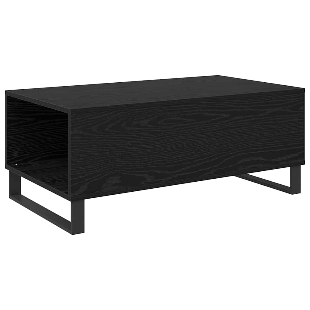 Couchtisch Schwarz Eichen-Optik 90 x 50 x 36,5 cm Holzwerkstoff