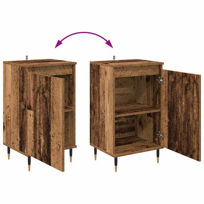 vidaXL Sideboard 2 pcs Altholz 40 x 35 x 70 cm Verbundholz und Eisen