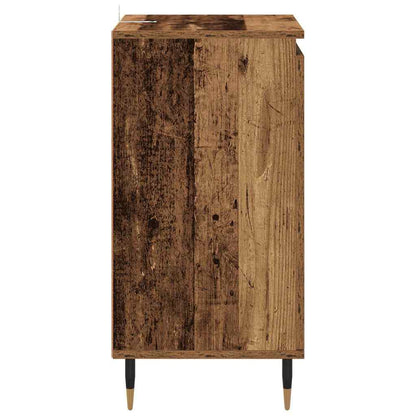 vidaXL Sideboard 2 pcs Altholz 40 x 35 x 70 cm Verbundholz und Eisen