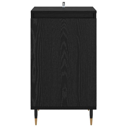 vidaXL Sideboard 2 pcs Schwarz Eichen-Optik 40 x 35 x 70 cm