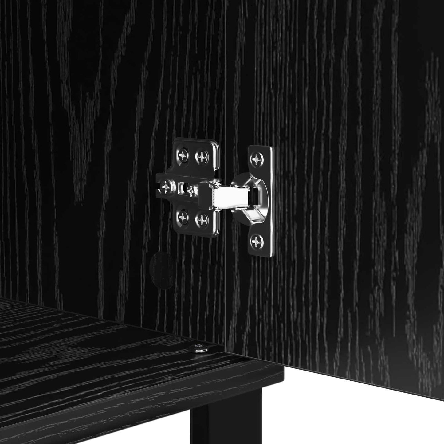 vidaXL Sideboard Schwarz Eichen-Optik 40 x 35 x 70 cm Holzwerkstoff