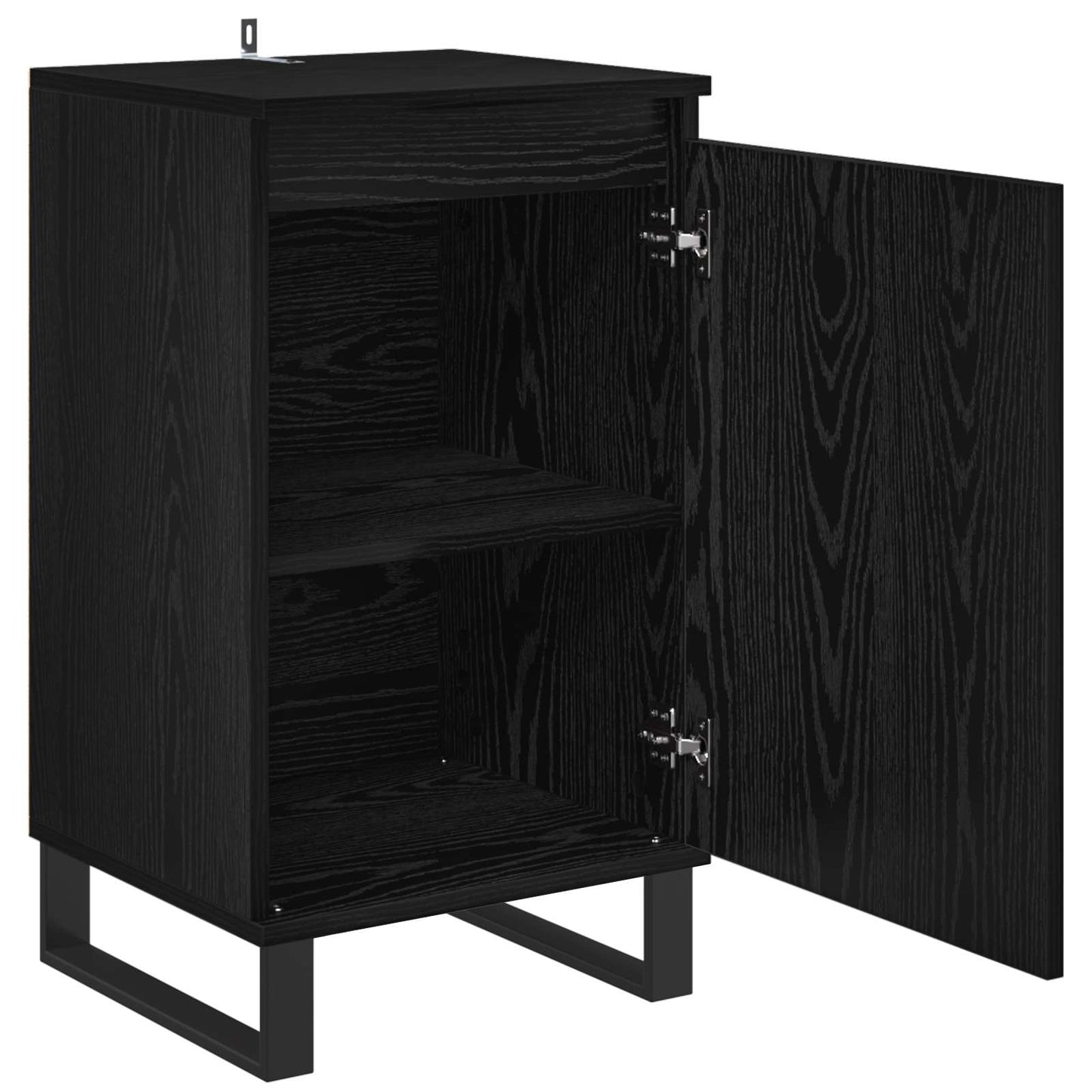 vidaXL Sideboard Schwarz Eichen-Optik 40 x 35 x 70 cm Holzwerkstoff