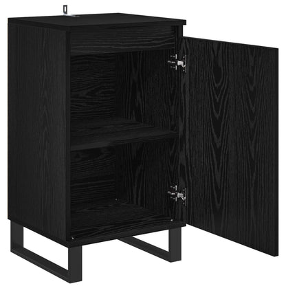 vidaXL Sideboard Schwarz Eichen-Optik 40 x 35 x 70 cm Holzwerkstoff