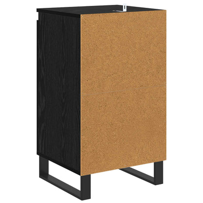 vidaXL Sideboard Schwarz Eichen-Optik 40 x 35 x 70 cm Holzwerkstoff