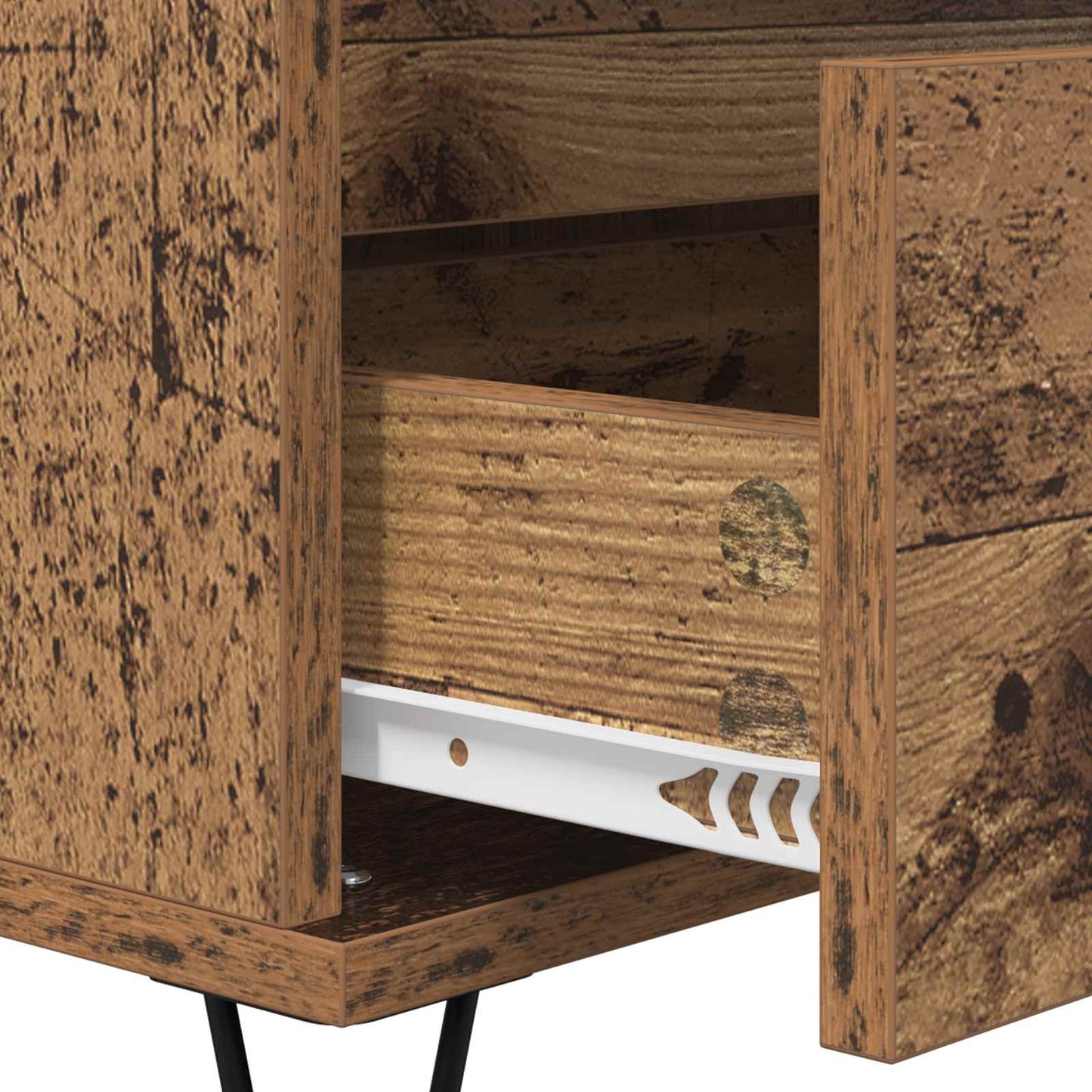 vidaXL Sideboard Altholz 40 x 35 x 70 cm Verbundholz und Eisen