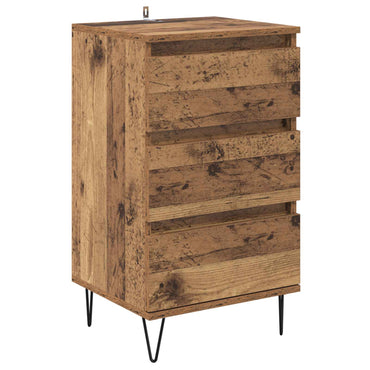 vidaXL Sideboard Altholz 40 x 35 x 70 cm Verbundholz und Eisen