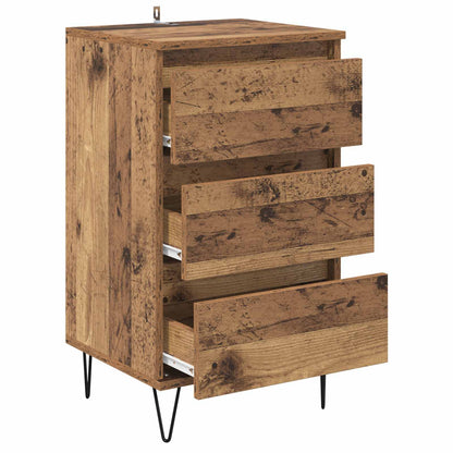vidaXL Sideboard Altholz 40 x 35 x 70 cm Verbundholz und Eisen