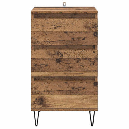 vidaXL Sideboard Altholz 40 x 35 x 70 cm Verbundholz und Eisen