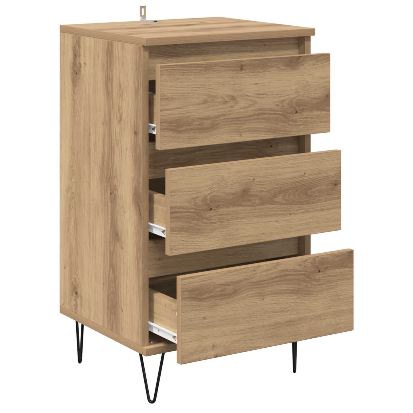 vidaXL Sideboard Artisan-Eiche 40 x 35 x 70 cm Verbundholz und Eisen