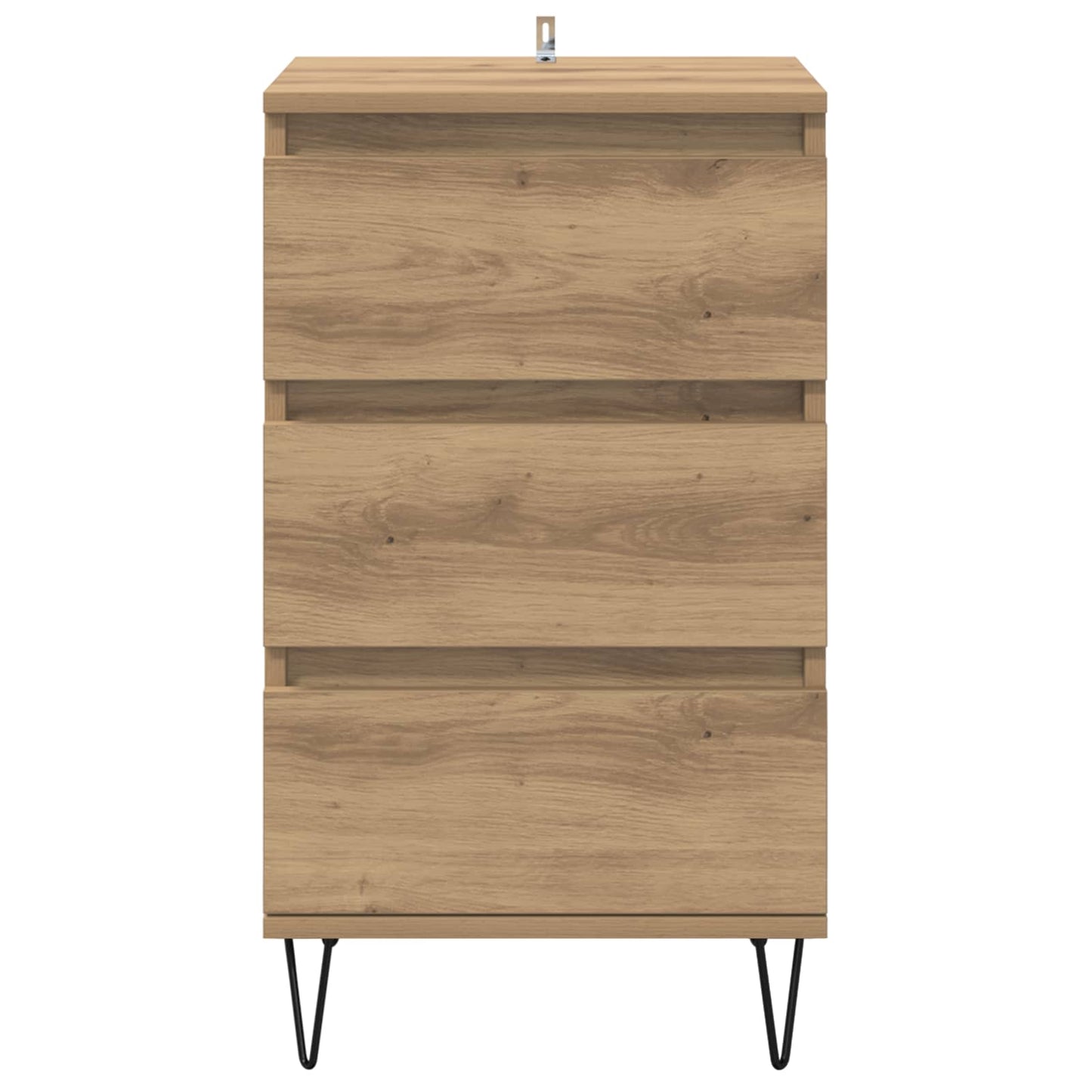 vidaXL Sideboard Artisan-Eiche 40 x 35 x 70 cm Verbundholz und Eisen