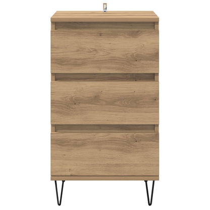 vidaXL Sideboard Artisan-Eiche 40 x 35 x 70 cm Verbundholz und Eisen