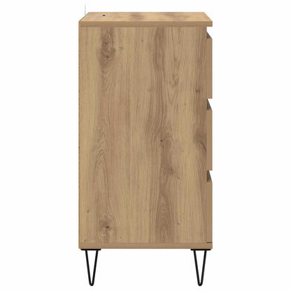 vidaXL Sideboard Artisan-Eiche 40 x 35 x 70 cm Verbundholz und Eisen
