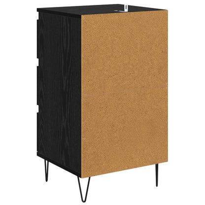 vidaXL Sideboard mit Schubladen Schwarz Eichen-Optik 40 x 35 x 70 cm
