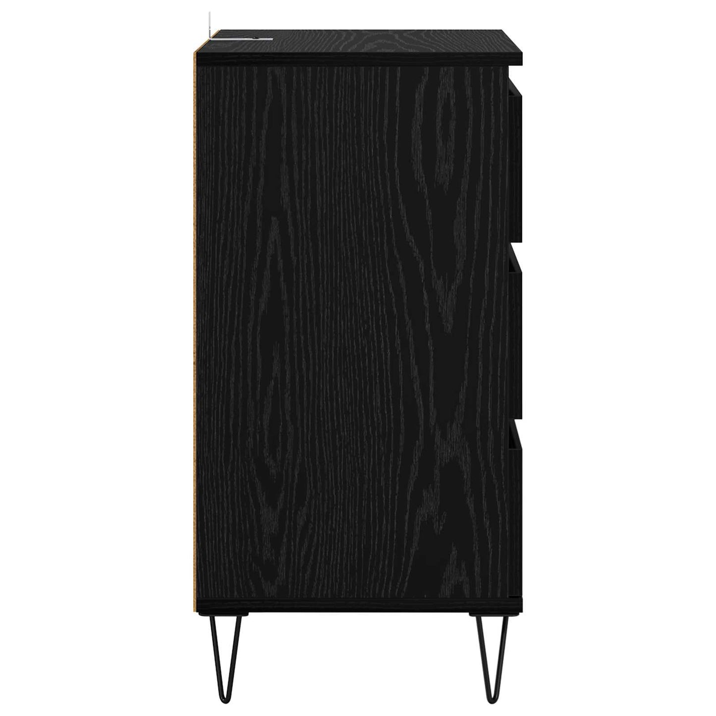 vidaXL Sideboard mit Schubladen Schwarz Eichen-Optik 40 x 35 x 70 cm