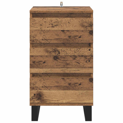 vidaXL Sideboard mit Schubladen Altholz Holzwerkstoff