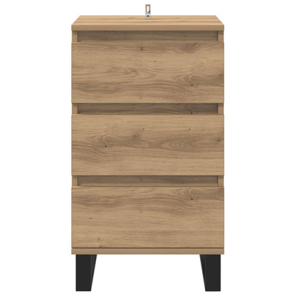vidaXL Sideboard mit Schubladen Artisan-Eiche Holzwerkstoff