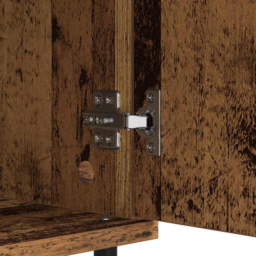 Sideboard Altholz 60 x 35 x 70 cm Verbundholz und Eisen