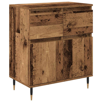 vidaXL Sideboard Altholz 60 x 35 x 70 cm Verbundholz und Eisen