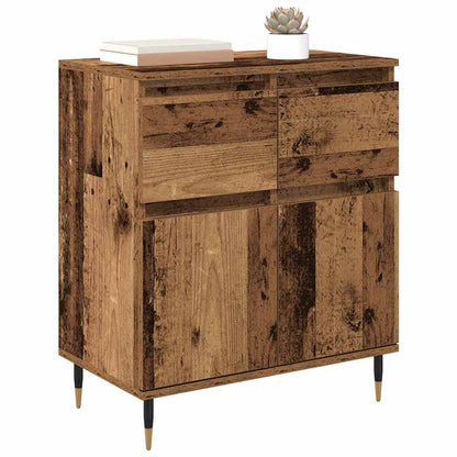 Sideboard Altholz 60 x 35 x 70 cm Verbundholz und Eisen
