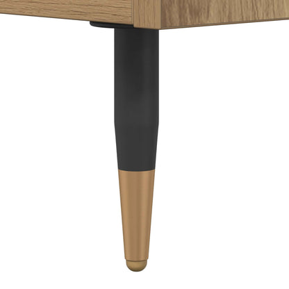 vidaXL Sideboard Artisan-Eiche 60 x 35 x 70 cm Verbundholz und Eisen
