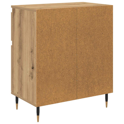 vidaXL Sideboard Artisan-Eiche 60 x 35 x 70 cm Verbundholz und Eisen
