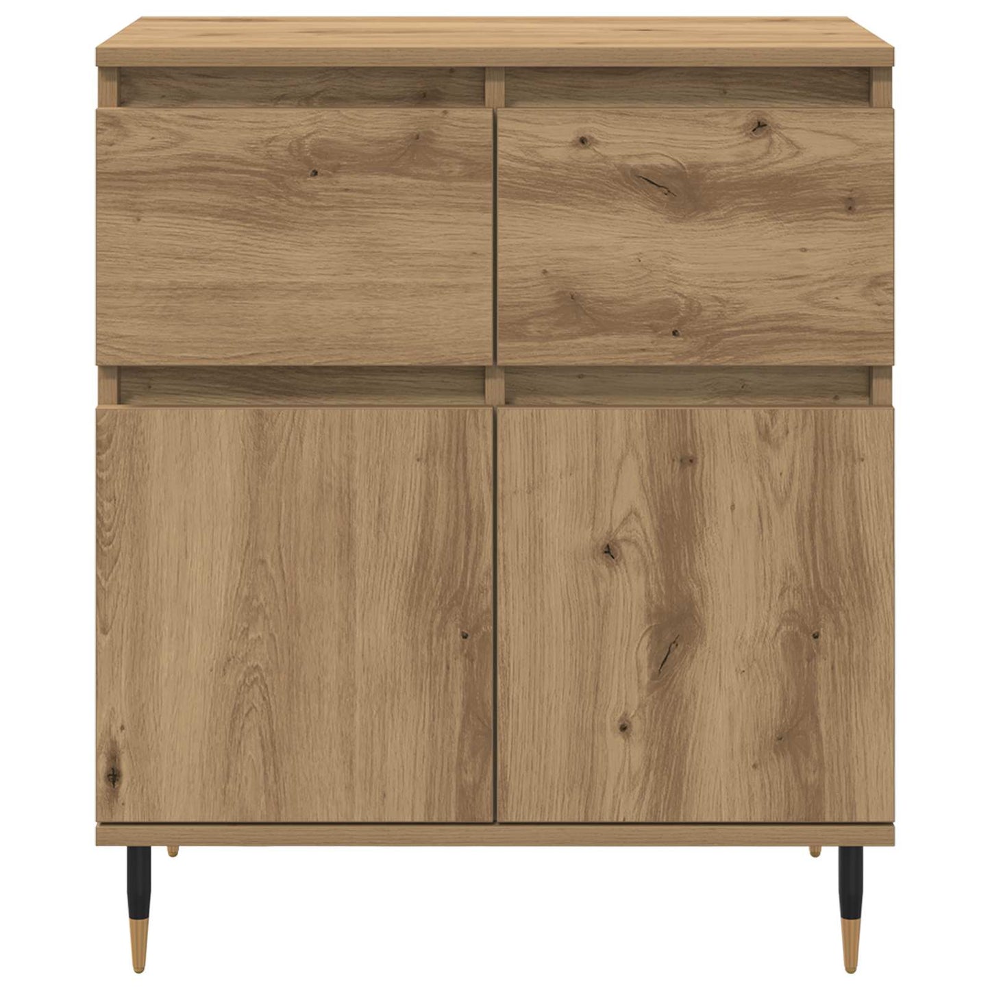 vidaXL Sideboard Artisan-Eiche 60 x 35 x 70 cm Verbundholz und Eisen