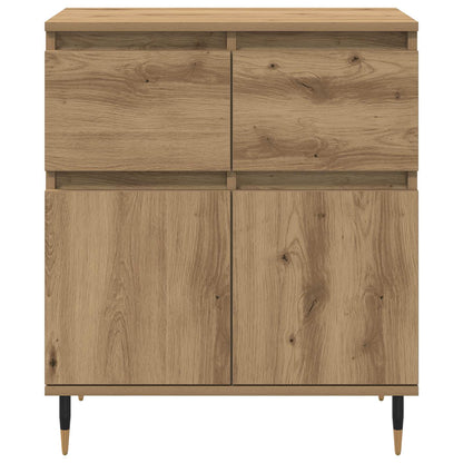 vidaXL Sideboard Artisan-Eiche 60 x 35 x 70 cm Verbundholz und Eisen