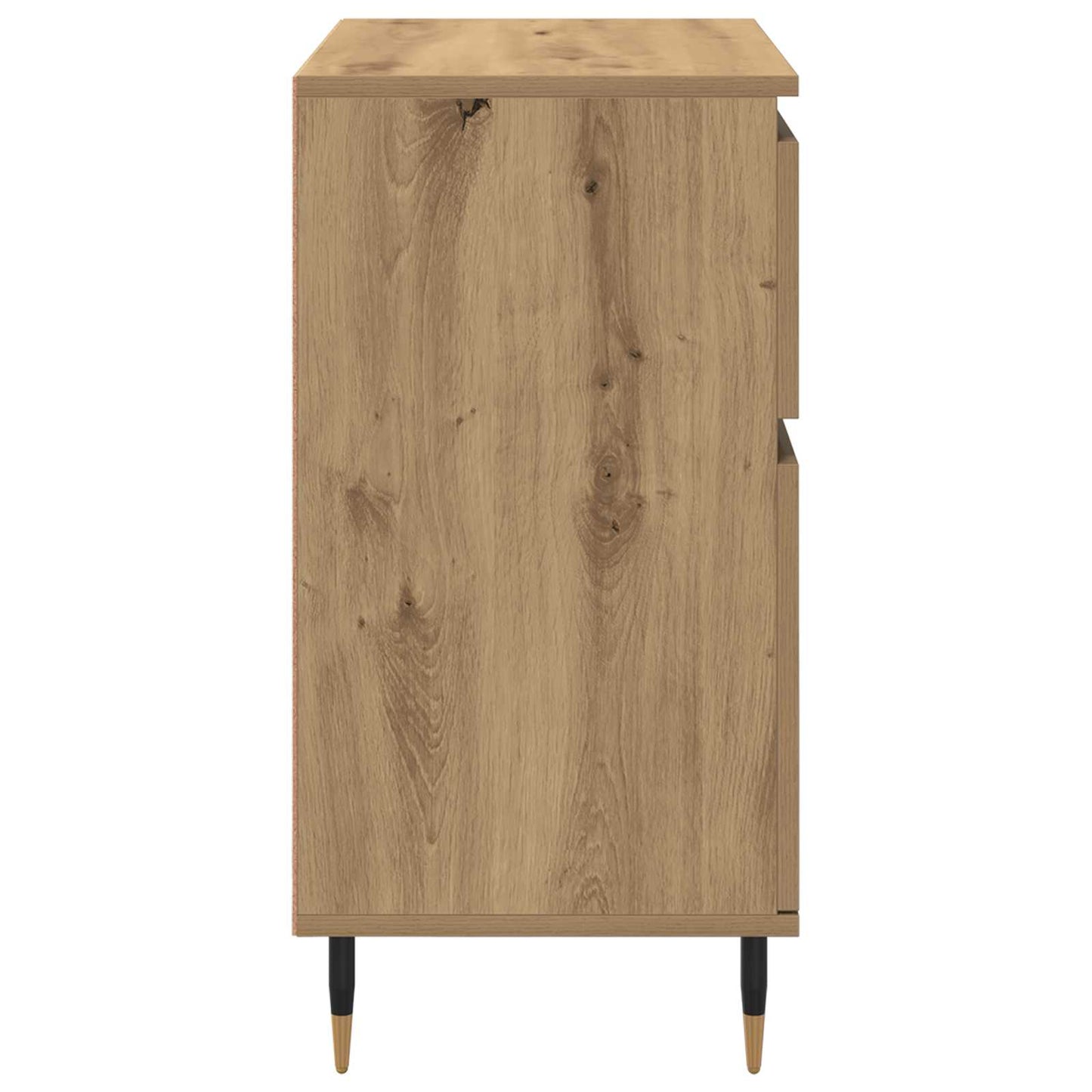 vidaXL Sideboard Artisan-Eiche 60 x 35 x 70 cm Verbundholz und Eisen