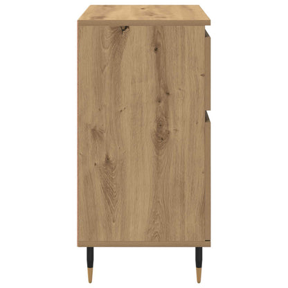 vidaXL Sideboard Artisan-Eiche 60 x 35 x 70 cm Verbundholz und Eisen