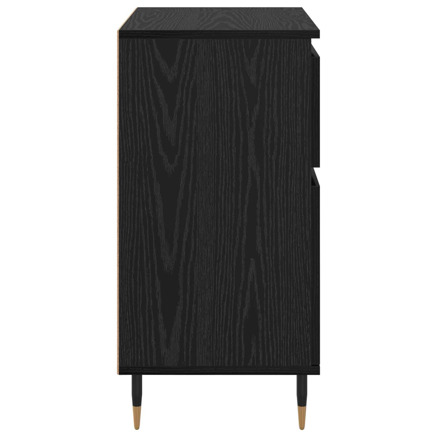 vidaXL Sideboard mit Schubladen Schwarz Eichen-Optik 60 x 35 x 70 cm