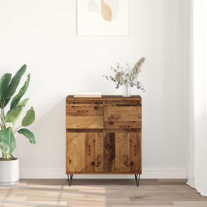 vidaXL Sideboard Altholz 60 x 35 x 70 cm Verbundholz und Eisen