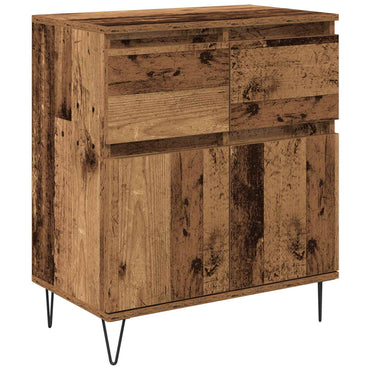 vidaXL Sideboard Altholz 60 x 35 x 70 cm Verbundholz und Eisen