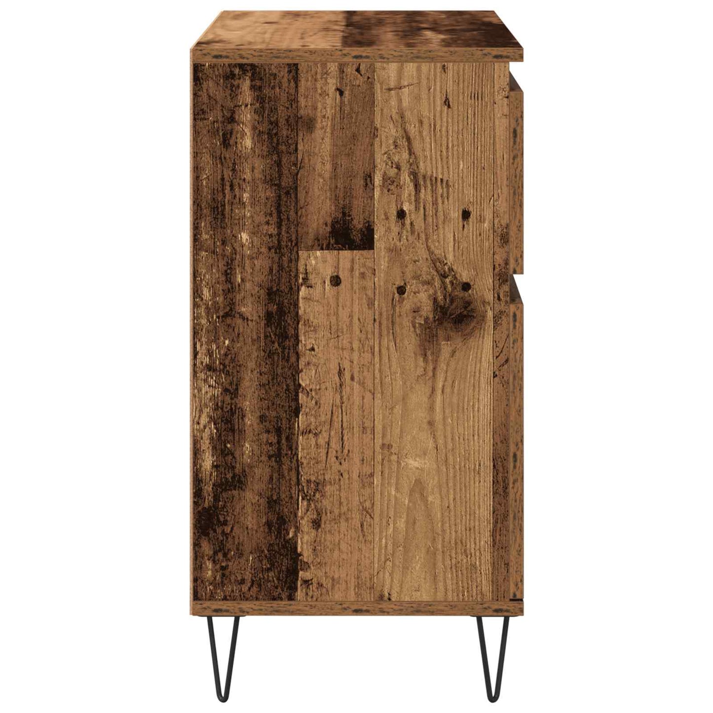 vidaXL Sideboard Altholz 60 x 35 x 70 cm Verbundholz und Eisen