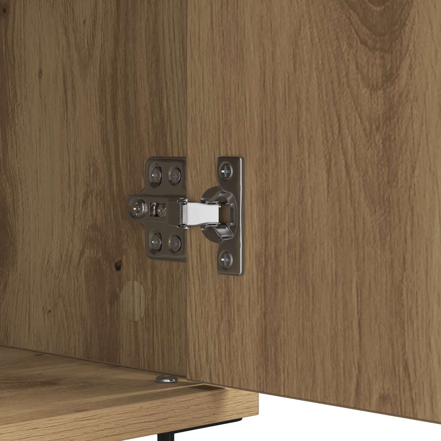 vidaXL Sideboard Artisan-Eiche 60 x 35 x 70 cm Verbundholz und Eisen