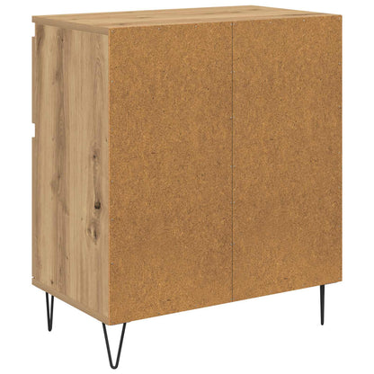vidaXL Sideboard Artisan-Eiche 60 x 35 x 70 cm Verbundholz und Eisen