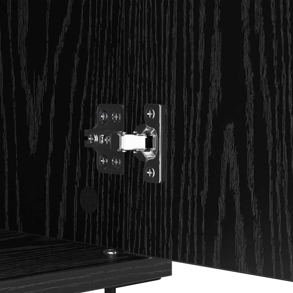 Sideboard mit Schubladen Schwarz Eichen-Optik 60 x 35 x 70 cm