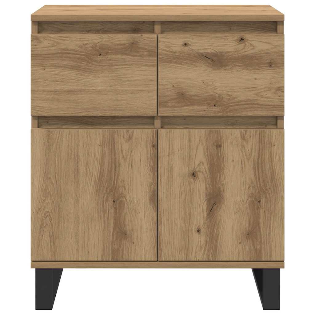 Sideboard Artisan-Eiche 60 x 35 x 70 cm Verbundholz und Eisen