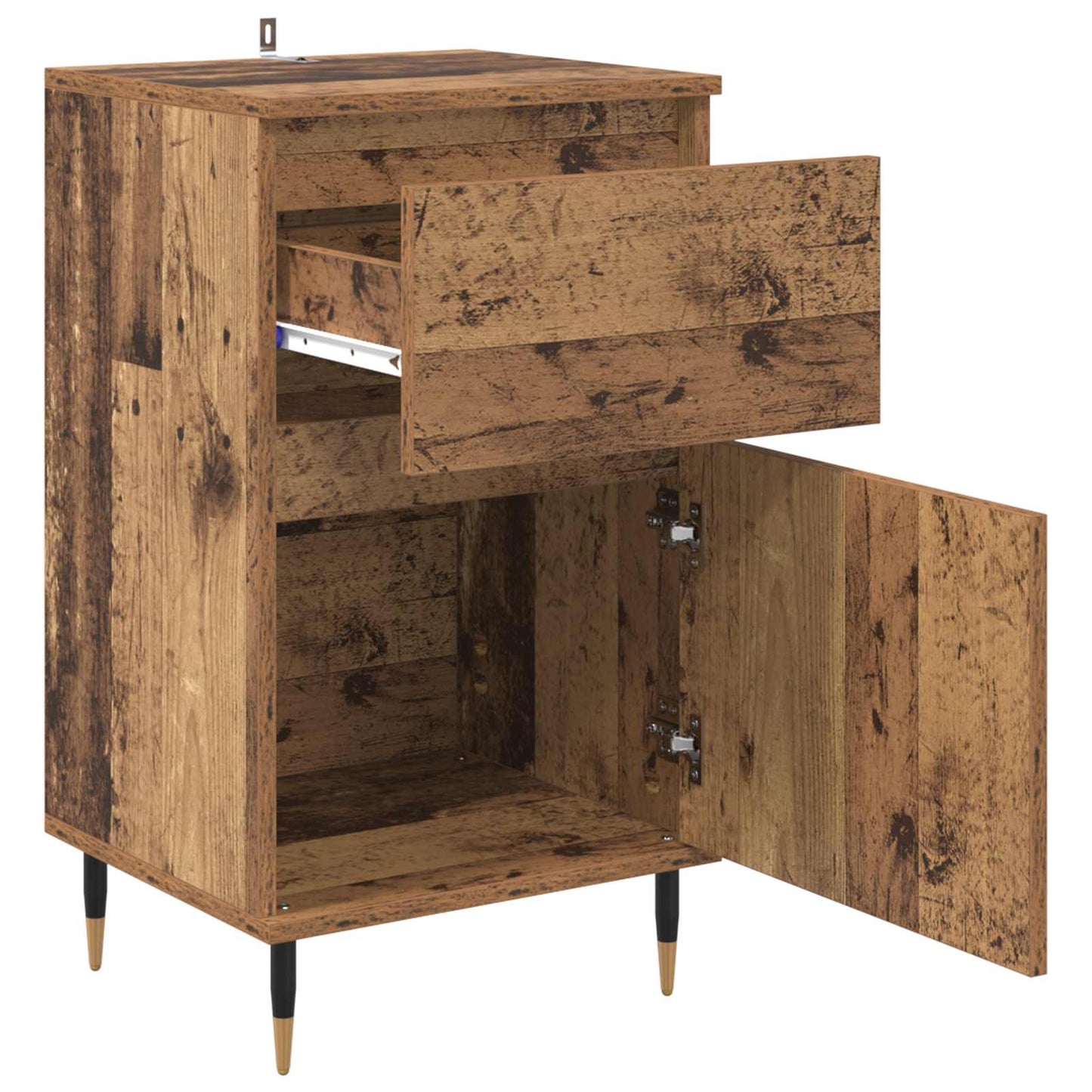 vidaXL Sideboard Altholz 40 x 35 x 70 cm Verbundholz und Eisen