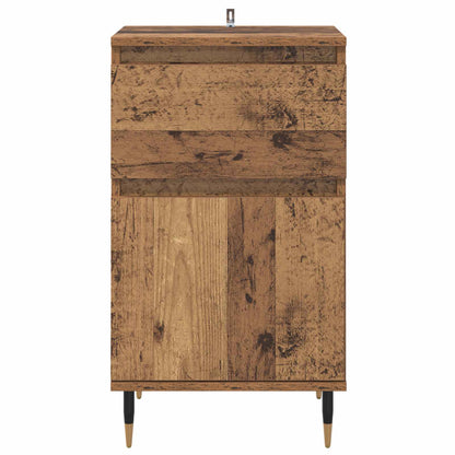 vidaXL Sideboard Altholz 40 x 35 x 70 cm Verbundholz und Eisen