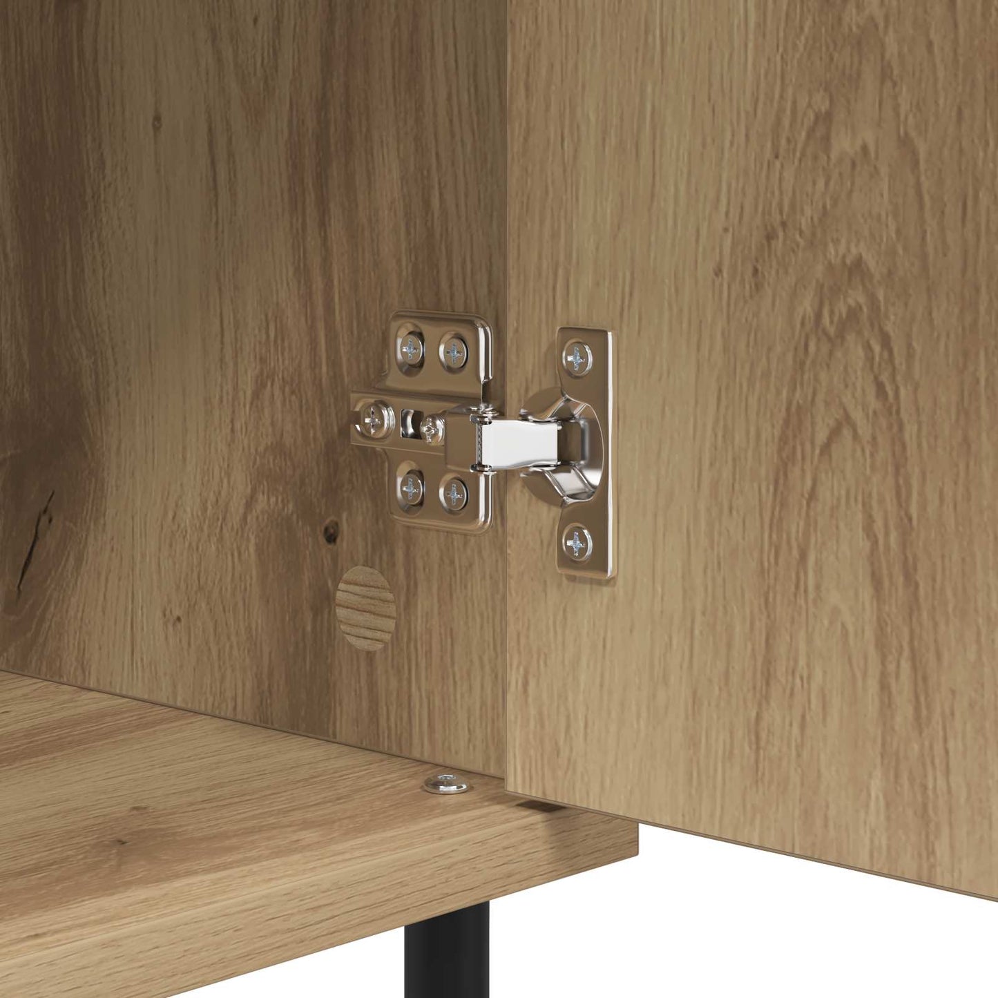 vidaXL Sideboard Artisan-Eiche 40 x 35 x 70 cm Verbundholz und Eisen