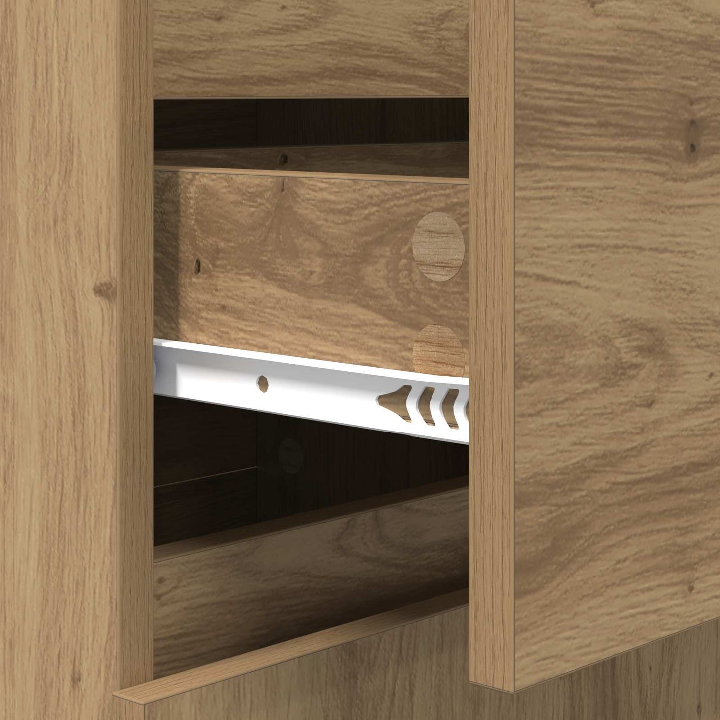 vidaXL Sideboard Artisan-Eiche 40 x 35 x 70 cm Verbundholz und Eisen