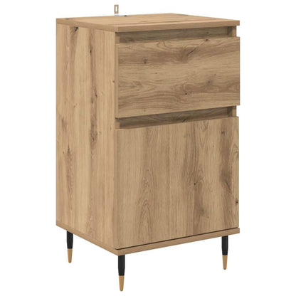 Sideboard Artisan-Eiche 40 x 35 x 70 cm Verbundholz und Eisen