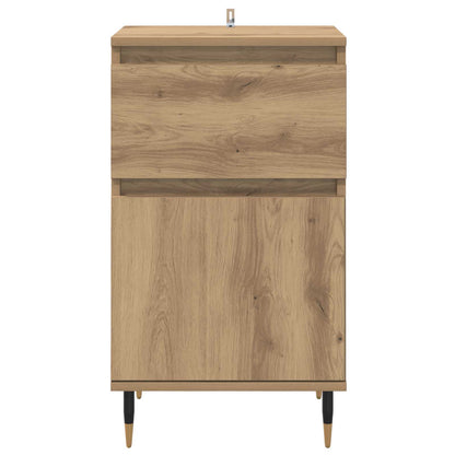 vidaXL Sideboard Artisan-Eiche 40 x 35 x 70 cm Verbundholz und Eisen