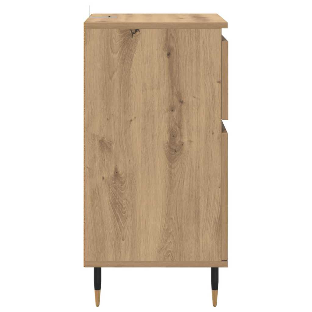 Sideboard Artisan-Eiche 40 x 35 x 70 cm Verbundholz und Eisen