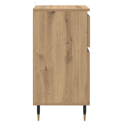 vidaXL Sideboard Artisan-Eiche 40 x 35 x 70 cm Verbundholz und Eisen