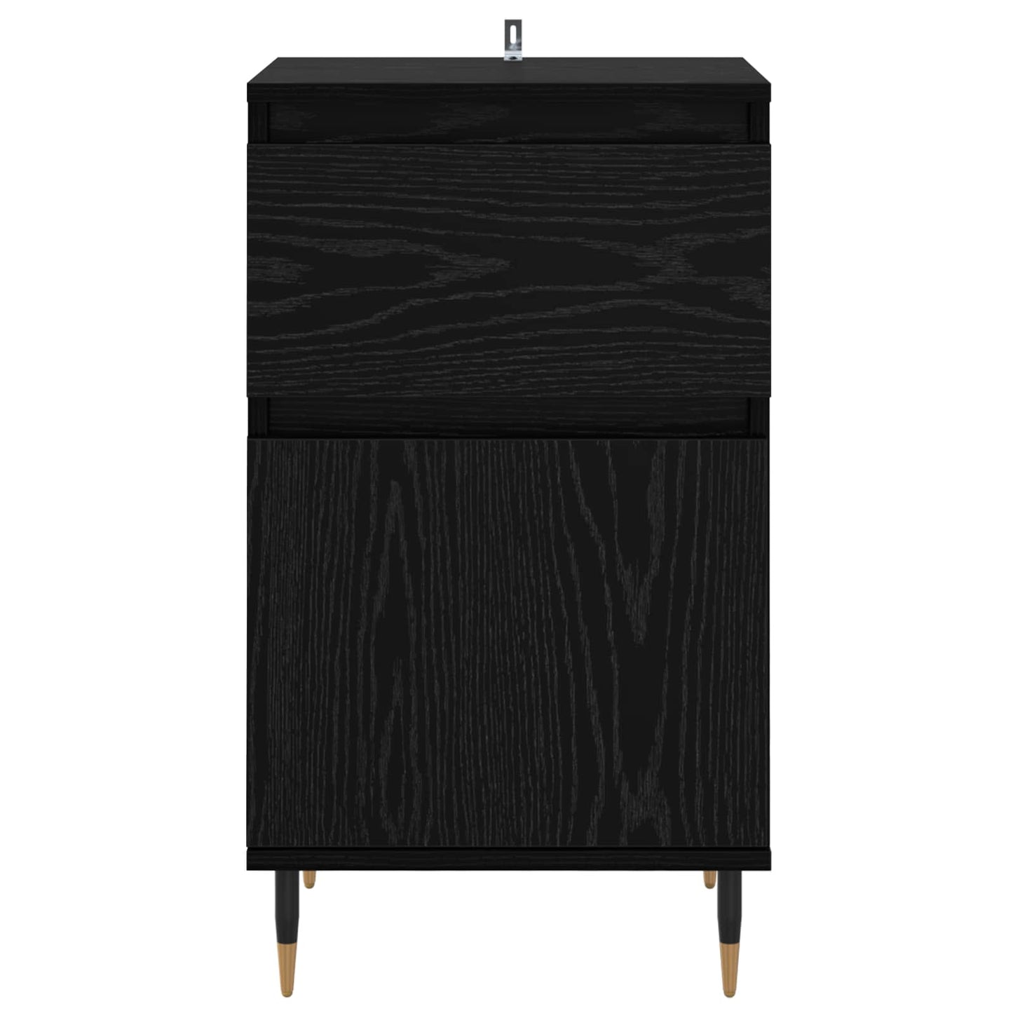 vidaXL Sideboard mit Schubladen Schwarz Eichen-Optik 40 x 35 x 70 cm