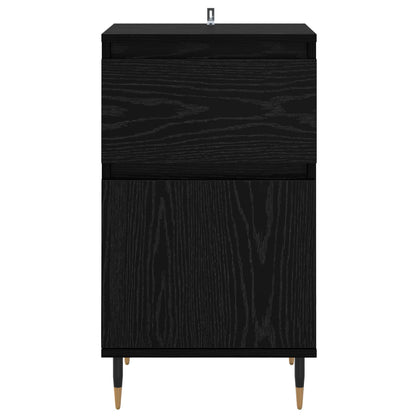 vidaXL Sideboard mit Schubladen Schwarz Eichen-Optik 40 x 35 x 70 cm
